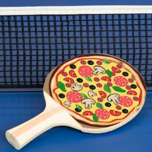 PIZZA FUNNY PING PONG PADDLE