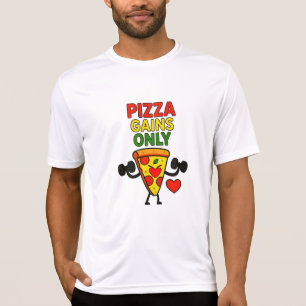 Pizza Gains Only – Funny Fitness Pizza Lover T-Shirt