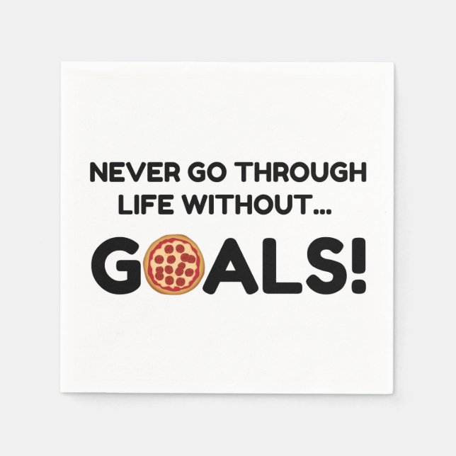 PIZZA GOALS NAPKIN (Front)
