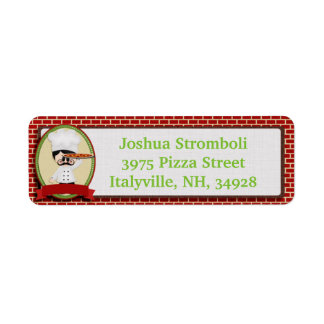 Pizza Guy Return Address Labels