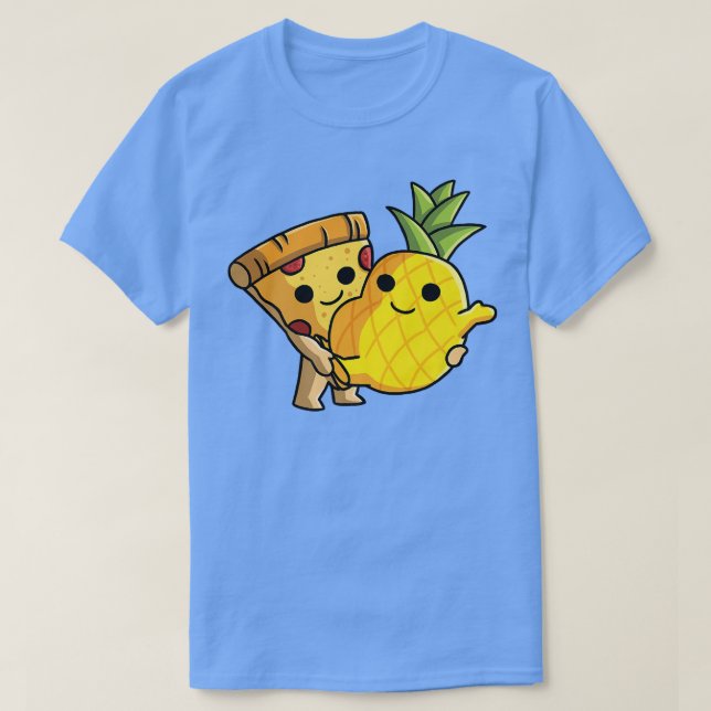 Pizza Hawaii lovers  dancing pose Pineapple and Pi T-Shirt (Design Front)