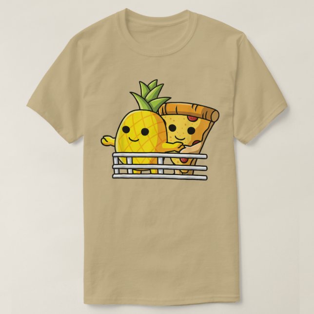 Pizza Hawaii Lovers Pose Pineapple And Pizza At Sh T-Shirt (Design Front)