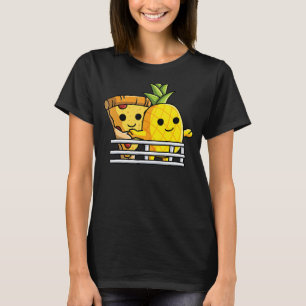 Pizza Hawaii   Pineapple And Pizza At Ship Railing T-Shirt