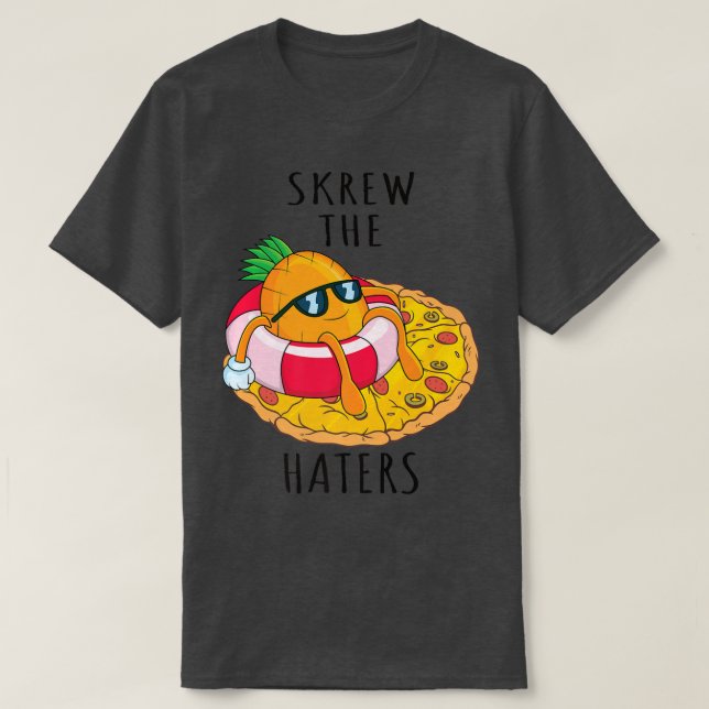 Pizza Hawaii Pineapple Pizza Food 699 T-Shirt (Design Front)
