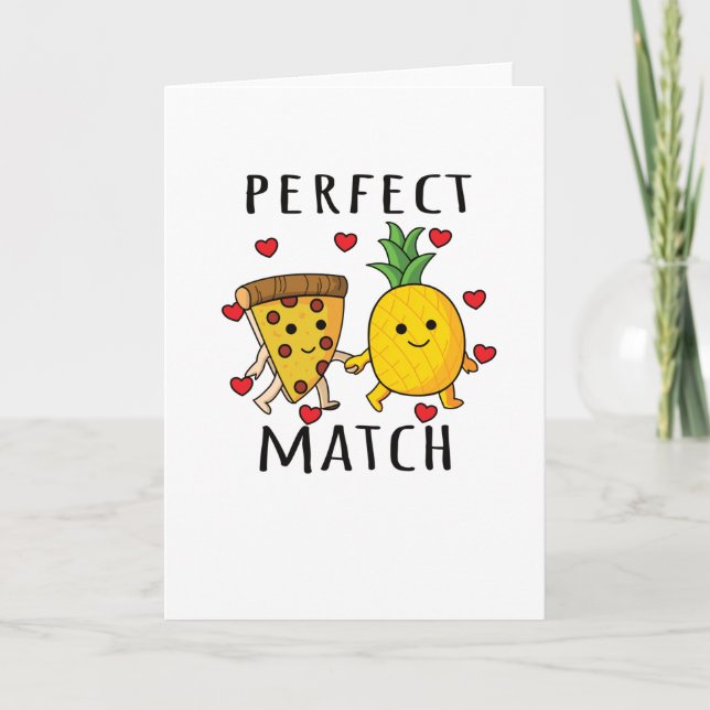 Pizza Hawaii Pineapple Pizza Food Card (Front)