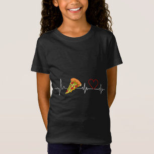 Pizza heart beat love pulse funny pizza lovers T-Shirt