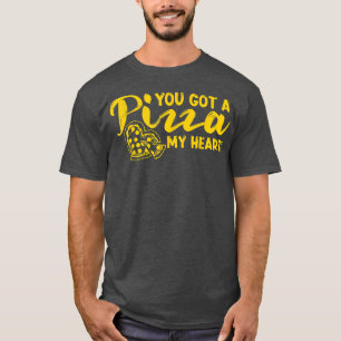 Pizza Heart funny, valentines gift for Men, Women, T-Shirt