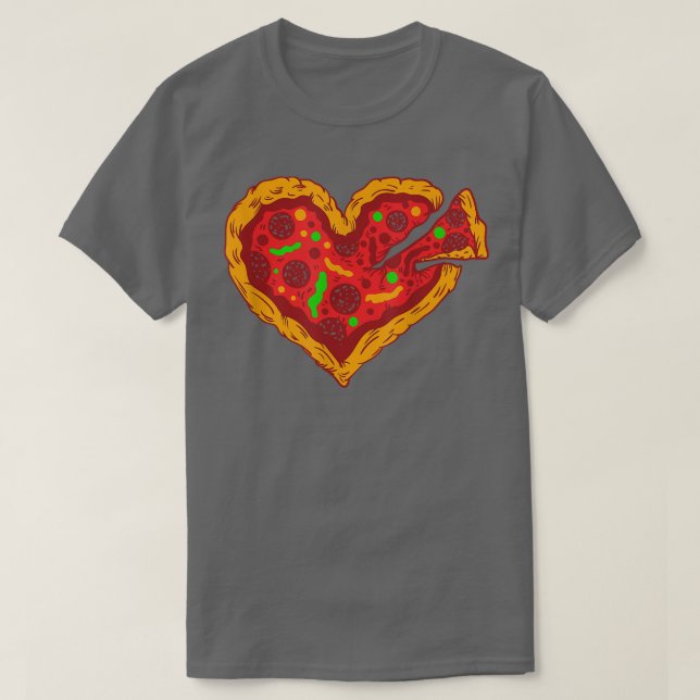 Pizza Heart Humour Italian Dish Pizza Food Lover M T-Shirt (Design Front)