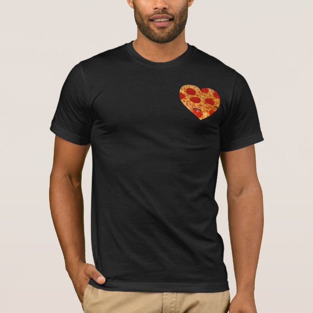 Pizza Heart Pocket T-Shirt (Front)