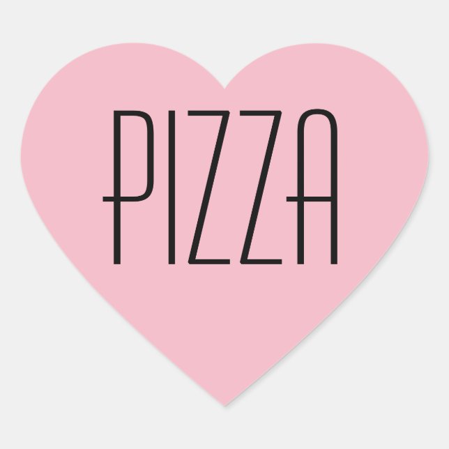 Pizza Heart Sticker (Front)