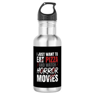 Pizza Horror Movies Halloween Design_1 532 Ml Water Bottle