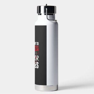 Pizza Horror Movies Halloween Design_1 Water Bottle