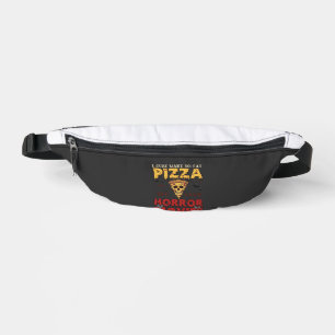 Pizza Horror Movies Halloween Skull Bats Spiderweb Bum Bags