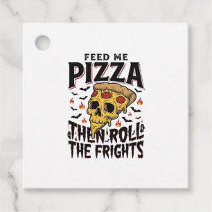 Pizza Horror Shirt Vintage Engraving Movie Night D Favour Tags