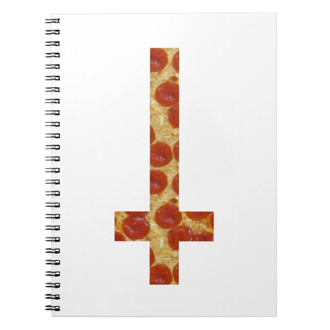 pizza inverted cross notebook (Front)
