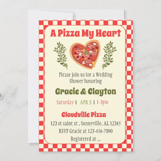 Pizza Invitations (Front)