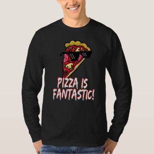 Pizza Is Fantastic Sunglasses Pizza Slice Red Whit T-Shirt