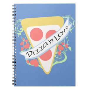 Pizza is Love Spiral Notebook