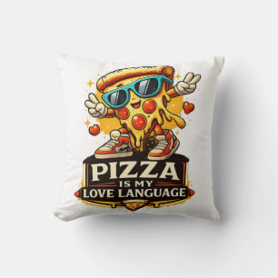 Pizza Is My Love Funny Pizza Lover Gift  Cushion