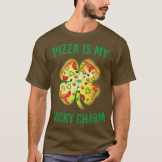Pizza Is My Lucky Charm Pizza Shamrock St Patrick' T-Shirt