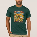 Pizza Is My Spirit Animal Funny T-Shirt – Cool Ret<br><div class="desc">Featuring vibrant cartoon-style pizza characters and eye-catching colors, this graphic is perfect for anyone who believes pizza is more than just food — it’s a personality. The fun and expressive artwork makes it a great conversation starter and a standout addition to any casual outfit. Perfect for pizza lovers, foodies, parties,...</div>