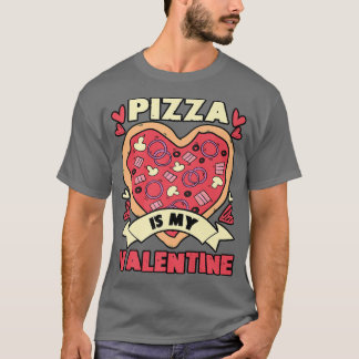 Pizza is my Valentine Kids Boy Toddler Pajama  T-Shirt