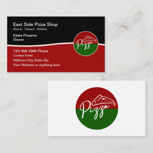 Pizza Italian Restaurant Business Card Design