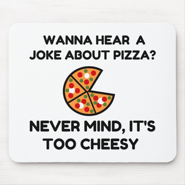 Pizza Joke Mouse Pad (Front)