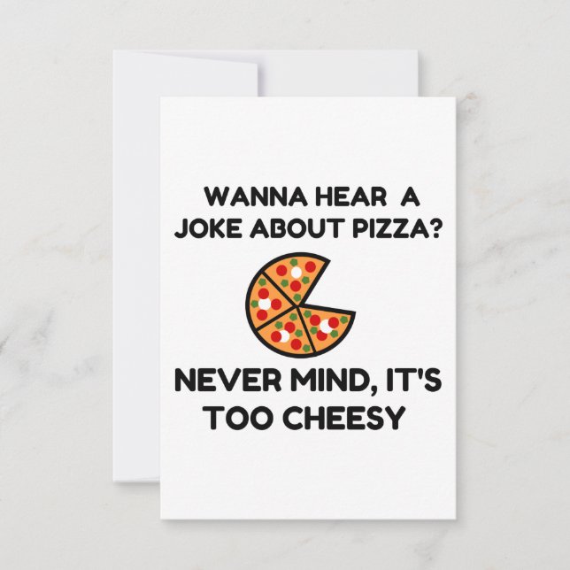 Pizza Joke Thank You Card (Front)
