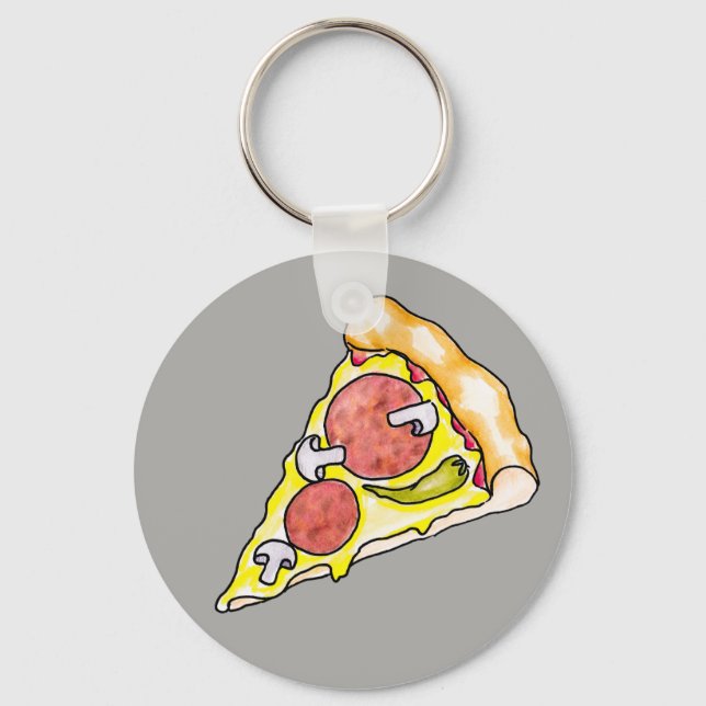 Pizza Key Ring (Front)
