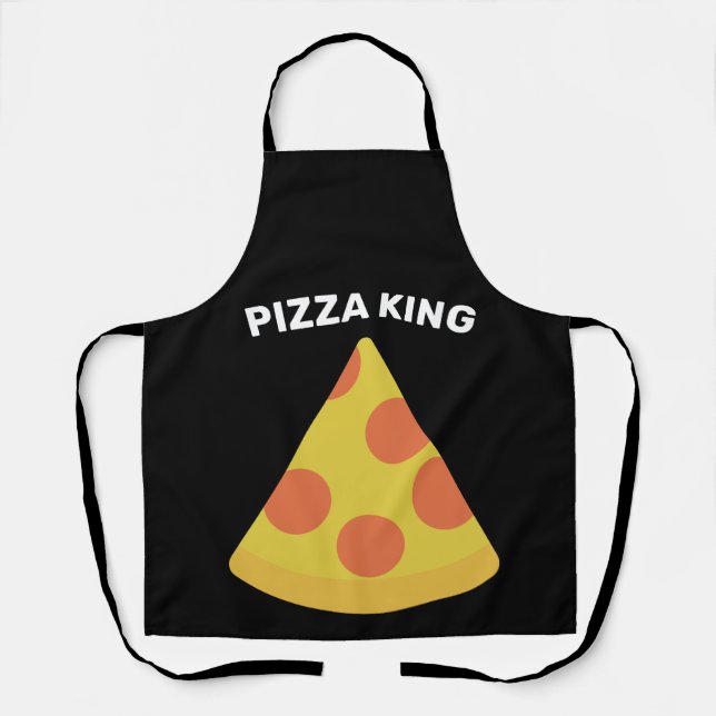 PIZZA KING DAD MENS APRON (Front)