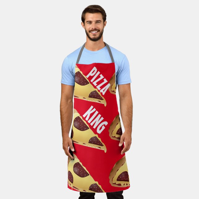 PIZZA KING MENS KITCHEN APRON (Worn)