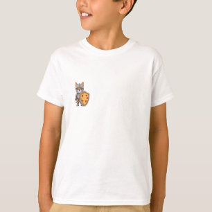 Pizza Knight Corgi Dog Kids T-Shirt