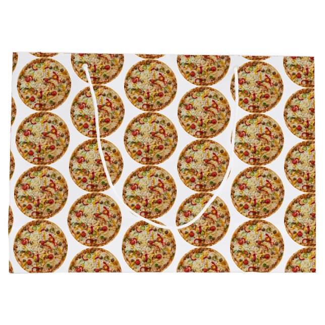 Pizza Large Gift Bag (Back)