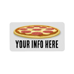 PIZZA LARGE RETURN ADDRESS LABELS