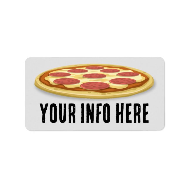 PIZZA LARGE RETURN ADDRESS LABELS (Front)