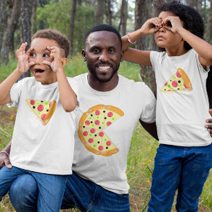Pizza Less Two Slices Father's Day Men's White T-Shirt