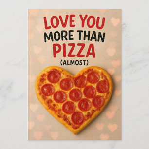 Pizza Love Cute Romantic Food Valentine’s Day Card