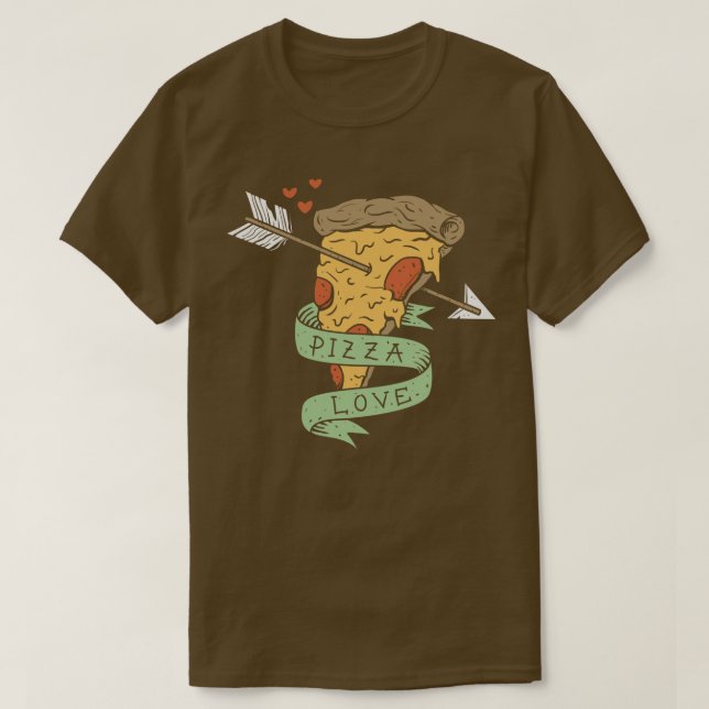 Pizza Love  T-Shirt (Design Front)