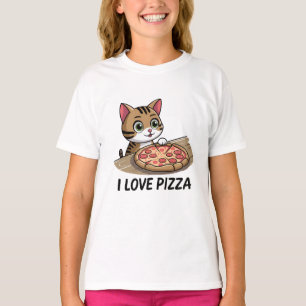 Pizza lover cat T-Shirt