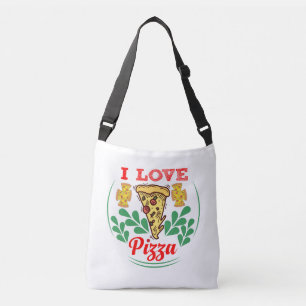 Pizza Lover Fun Design for Food Fanatics Crossbody Bag