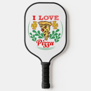 Pizza Lover Fun Design for Food Fanatics Pickleball Paddle