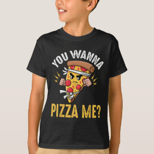 Pizza Lover - You Wanna Pizza Me Ninja Karate Kawa T-Shirt