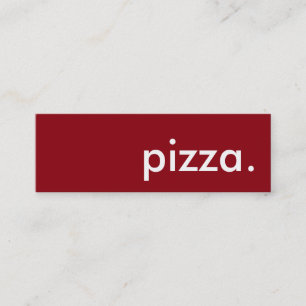 pizza. loyalty punch card