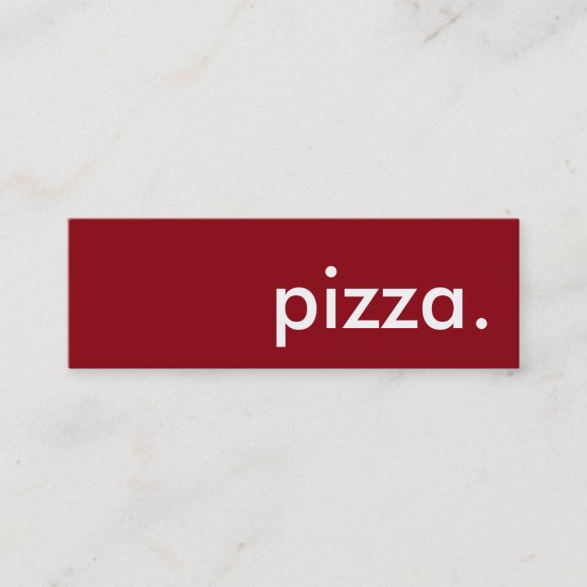 pizza. loyalty punch card (Front)