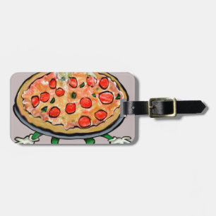 Pizza Luggage Tag