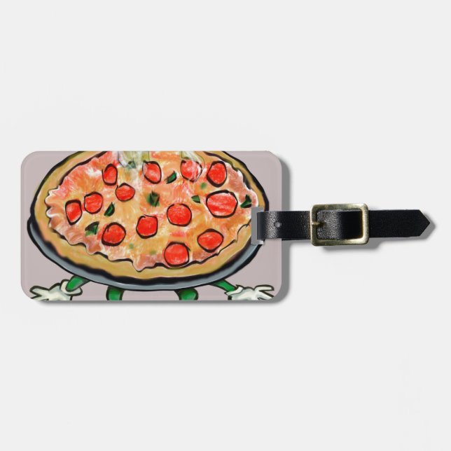 Pizza Luggage Tag (Front Horizontal)