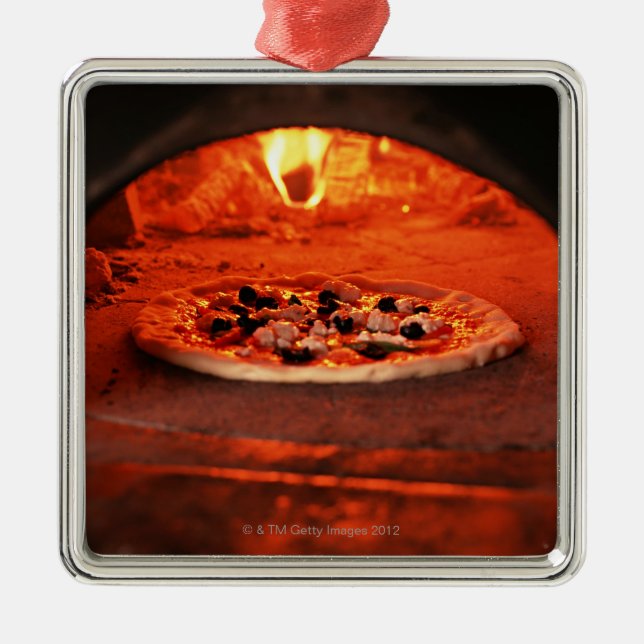 Pizza Metal Tree Decoration (Front)