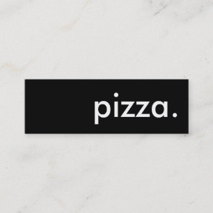 pizza. mini business card