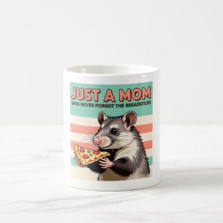 Pizza Mom Retro Opossum Humor Poster Coffee Mug